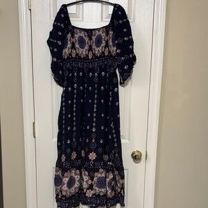 Smocked maxi dress